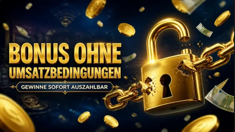 Online Casino Bonus ohne Umsatzbedingungen: Gewinne sofort auszahlen lassen 2026